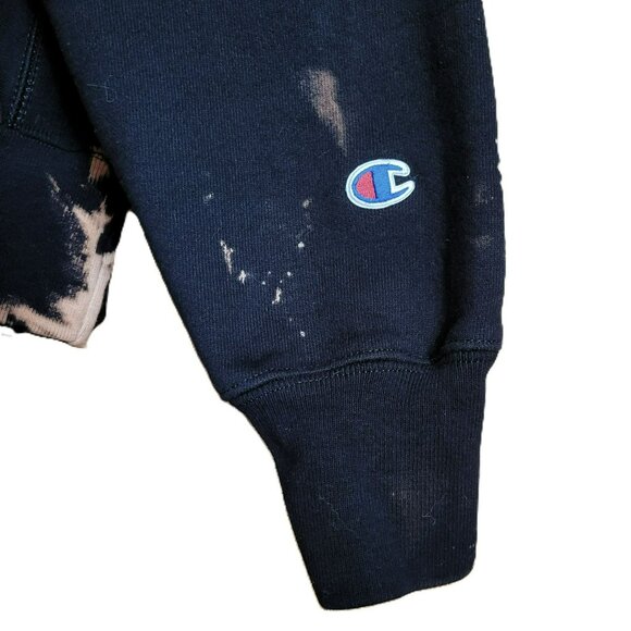Champion Reverse Weave Bleach-Dye Hoodie Second Wind Coffee Caffeine & Gasoline - Picture 8 of 11